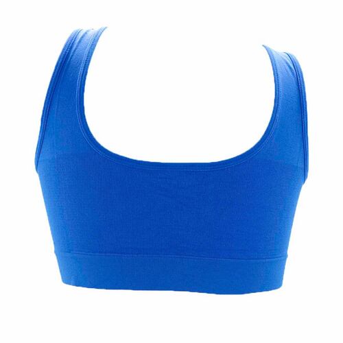 Top Carnival deportivo sin costuras modelo 5388 talla 38B color azul dama
