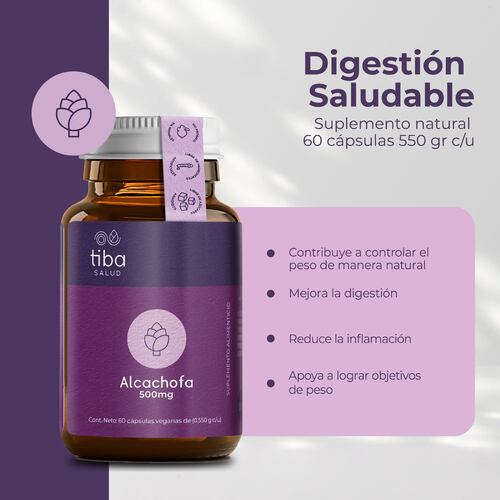 Suplemento Alimenticio Alcachofa Tiba Salud