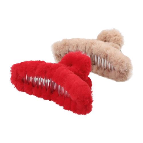 Pinzas para el Cabello Tipo Peluche Pack 2 Piezas con Colores Variados Phi By Philosophy Jr