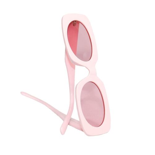 Lentes de sol para mujer, diseño liso, forma cuadrada Phi By Philosophy Jr talla unitalla color rosa modelo EGAFCU041898
