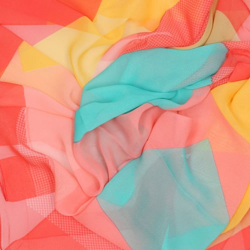 Pashmina larga para mujer, con bloques de colores Phi By Philosophy Jr talla unitalla color multicolor modelo EPAS00282498