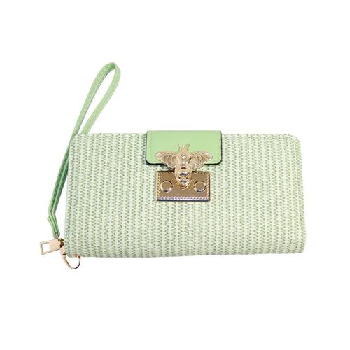 Cartera con textura y broche Phi By Philosophy Jr