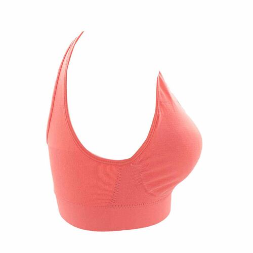 Top Carnival deportivo sin costuras modelo 5388 talla 36B color coral dama