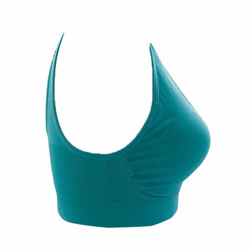 Top Carnival deportivo sin costuras modelo 5388 talla 32B color verde dama