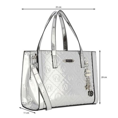Bolsa de mano color Plata para mujer WESTIES