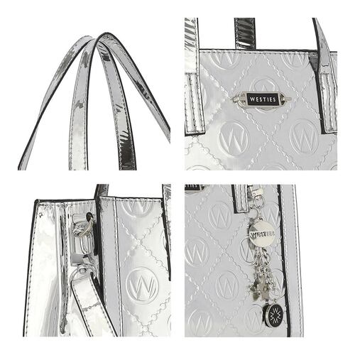 Bolsa de mano color Plata para mujer WESTIES