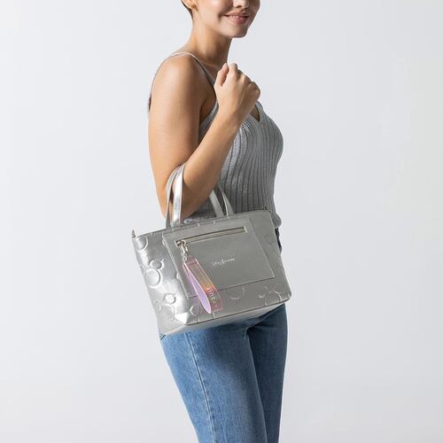 Bolsa tote color Plata para mujer W CAPSULE