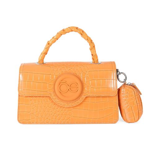 Bolso Cloe Briefcase Color Naranja Para Mujer