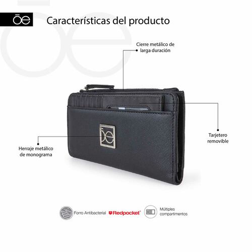 Billetera Hibrida color Rojo para Mujer Cloe
