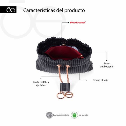 Bolso Cangurera Cloe Negro para Mujer