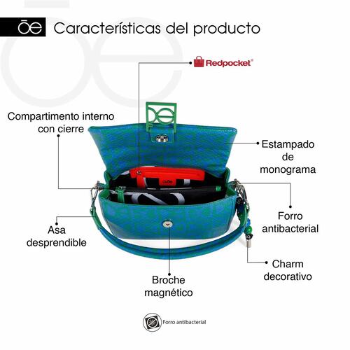 Bolso Crossbody Cloe Verde para Mujer