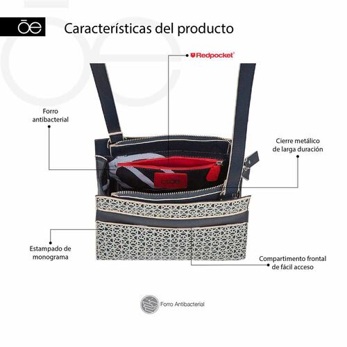 Bolso Cloe Cross Body Color Marino Para Mujer