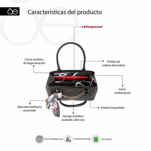 Bolso satchel cloe modelo 4BLCV23788NEG