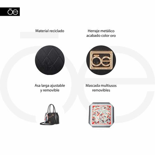 Bolso satchel cloe modelo 4BLCV23788NEG