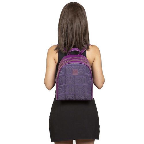Bolso Backpack Color Morado Para Mujer Cloe