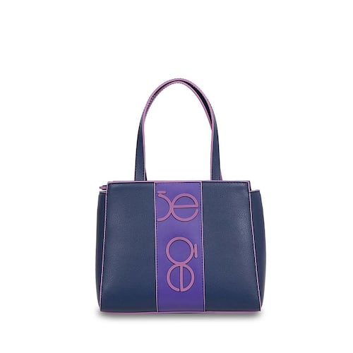 Bolso Satchel Color Marino Para Mujer Cloe