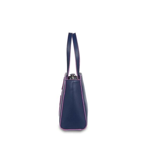 Bolso Satchel Color Marino Para Mujer Cloe