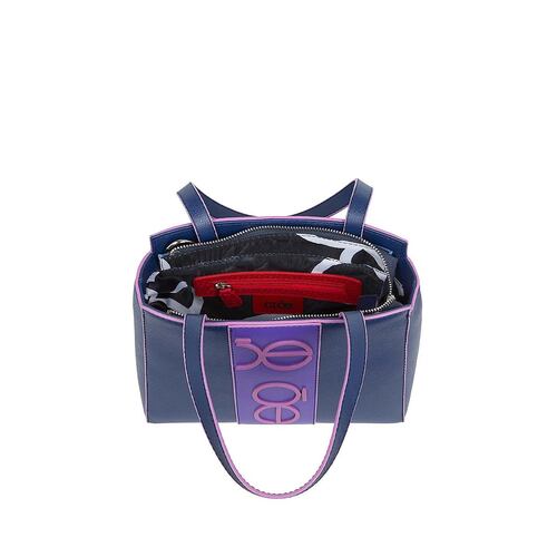 Bolso Satchel Color Marino Para Mujer Cloe
