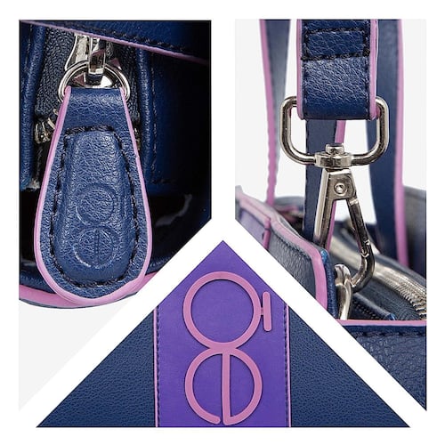 Bolso Satchel Color Marino Para Mujer Cloe