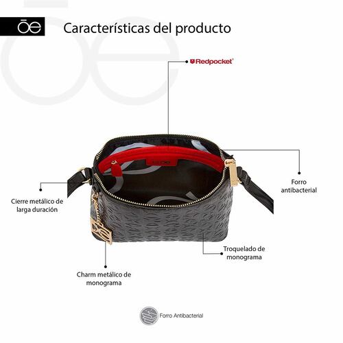 Bolso Crossbody Cloe Negro para Mujer