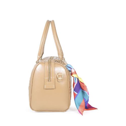 Bolso Bowling Cloe Camel para Mujer
