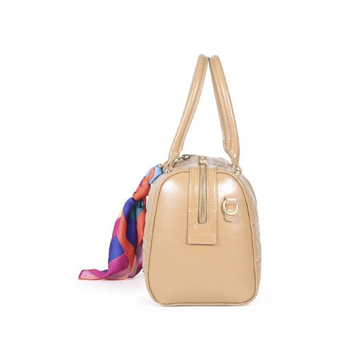 Bolso Bowling Cloe Camel para Mujer