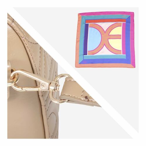 Bolso Bowling Cloe Camel para Mujer