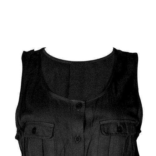Jumpsuit para mujer, con jareta y botones Philosophy talla mediana color negro modelo RP399