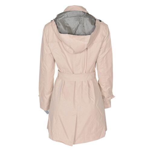Gabardina Para Mujer, Con Botones Y Cinturón Philosophy Jr Talla Mediana Color Beige Modelo GPL2304
