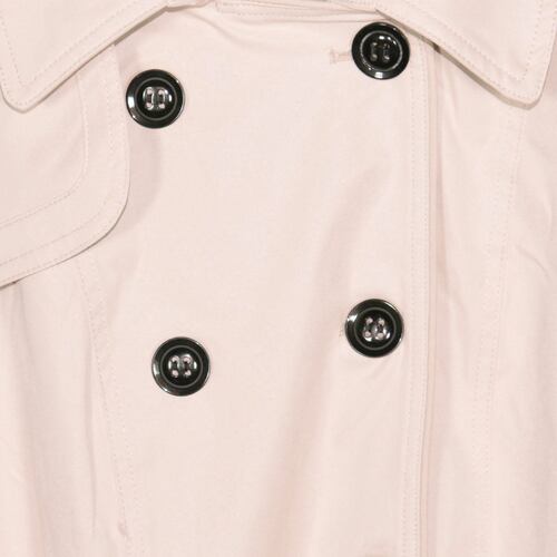 Gabardina Para Mujer, Con Botones Y Cinturón Philosophy Jr Talla Mediana Color Beige Modelo GPL2304
