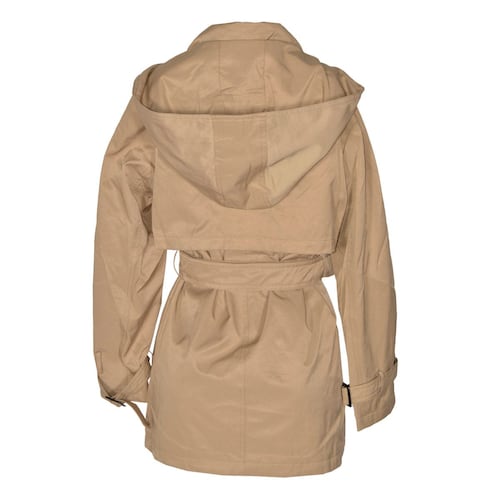 Gabardina Para Mujer, Con Botones Y Cinturón Philosophy Jr Talla Grande Color Cafe Claro Modelo GCV2021