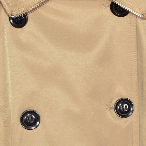 Gabardina Para Mujer, Con Botones Y Cinturón Philosophy Jr Talla Grande Color Cafe Claro Modelo GCV2021