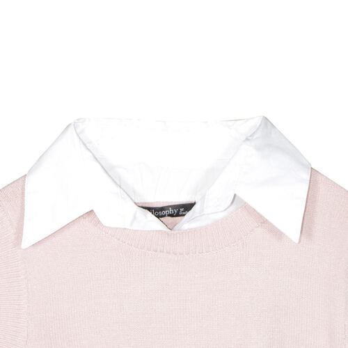 Suéter Con Detalle Tipo Chaleco En Combinación Para Mujer Philosophy Jr