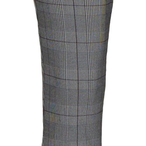 Pantalón Recto Para Mujer, Con Cinturón En Combinación Philosophy Jr Talla Grande Color Negro Combinado Modelo 5A1857N
