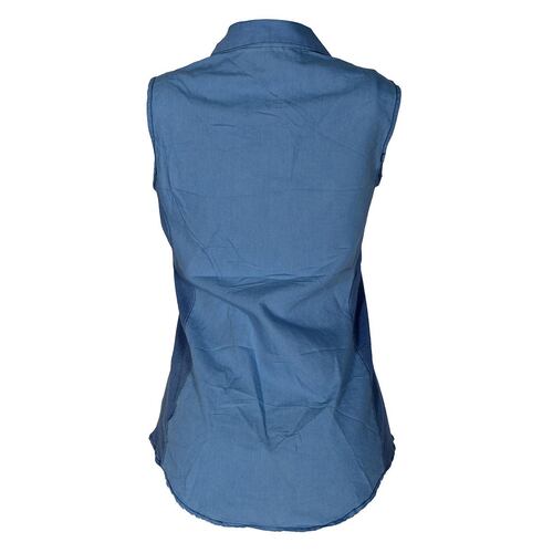 Blusa lisa sin tirantes con botones para mujer Philosophy Jr