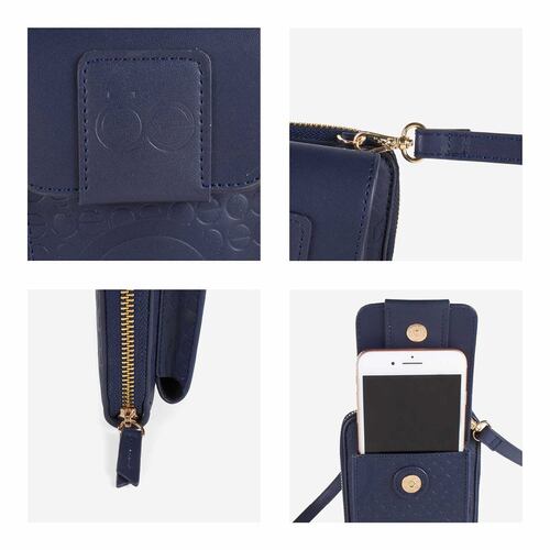 Billetera Porta Celular Cloe Azul para Mujer
