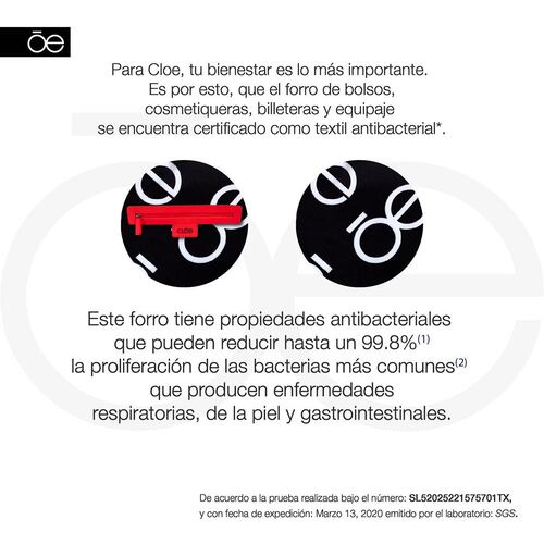 Billetera Cierre Doble color Rojo para Mujer Cloe
