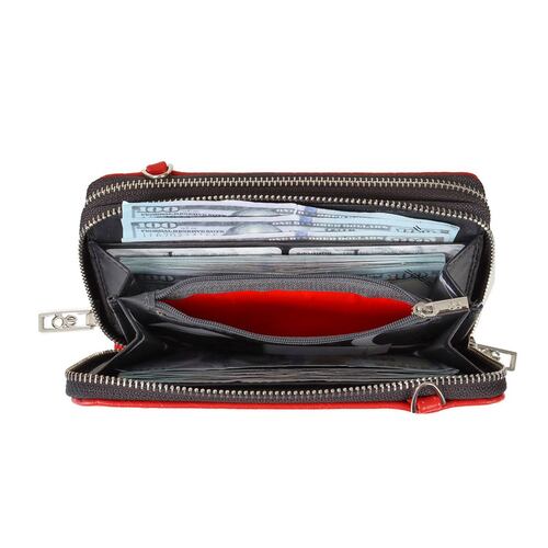 Billetera Cierre Doble color Rojo para Mujer Cloe