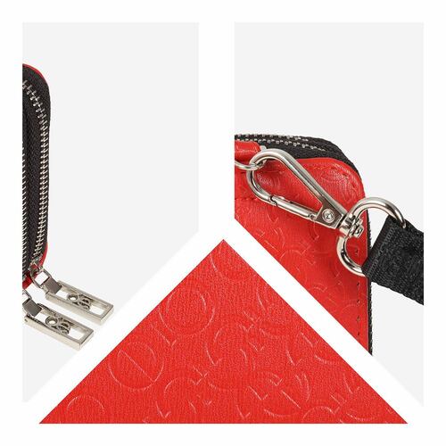 Billetera Cierre Doble color Rojo para Mujer Cloe