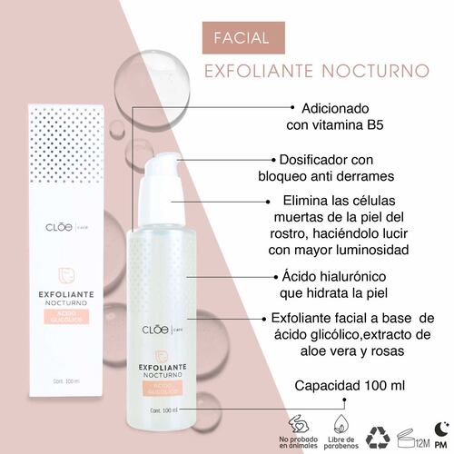 Exfoliante Facial Químico Cloe 60ml