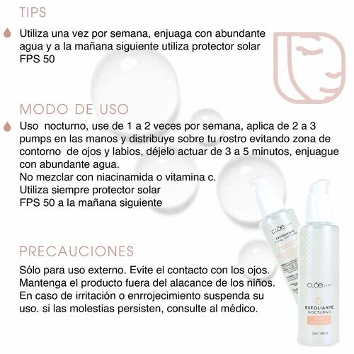 Exfoliante Facial Químico Cloe 60ml