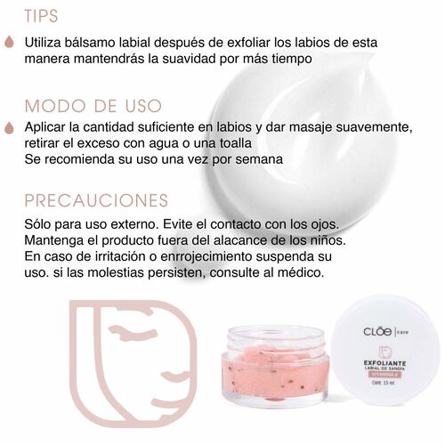 Exfoliante de Sandia para Labios Cloe 15ml