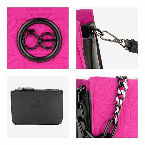 Bolso Satchel Cloe Color Magenta para Mujer