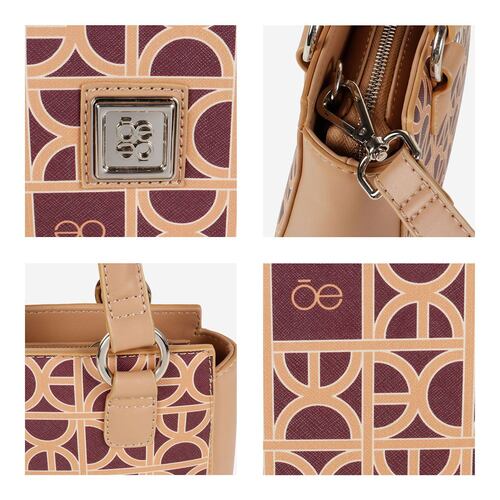 Bolso Satchel Cloe Tinto para Mujer