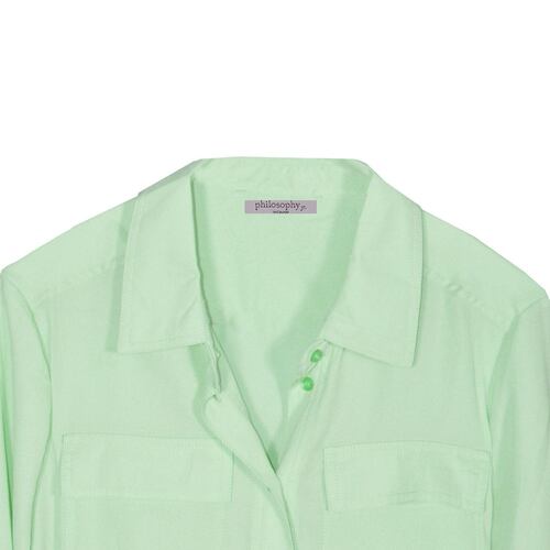 Blusa Philosophy Lisa con Elevación en Manga y Botones para Mujer