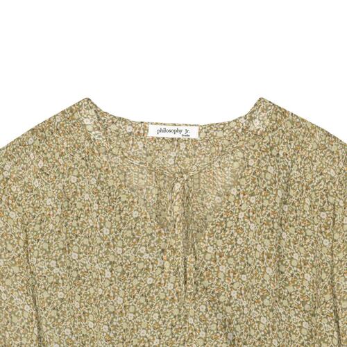Blusa Philosophy Lisa con Elástico en Cintura y Jareta en Cuello para Mujer