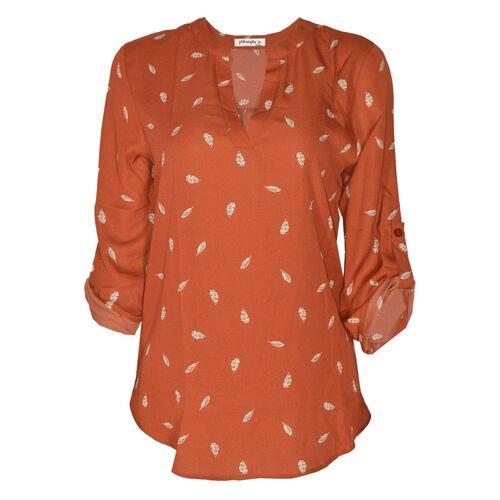 Blusa estampada con elevación en manga para mujer Philosophy