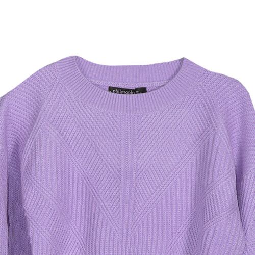 Suéter azul con textura para mujer Philosophy