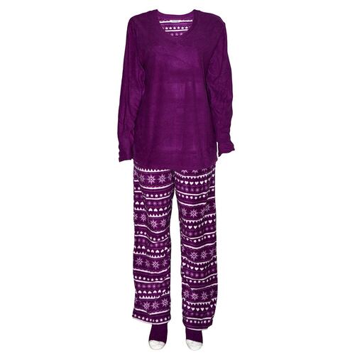 Pijama afelpada con Estampado y Calcetines a Tono Philosophy