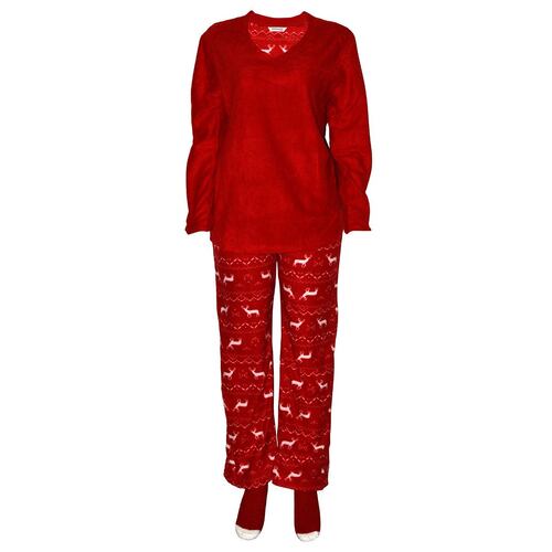 Pijama afelpada con Estampado y Calcetines a Tono Philosophy